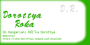 dorottya roka business card